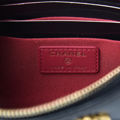 Chanel Goatskin Quilted 19 Cosmetic Case Black 6 of 8