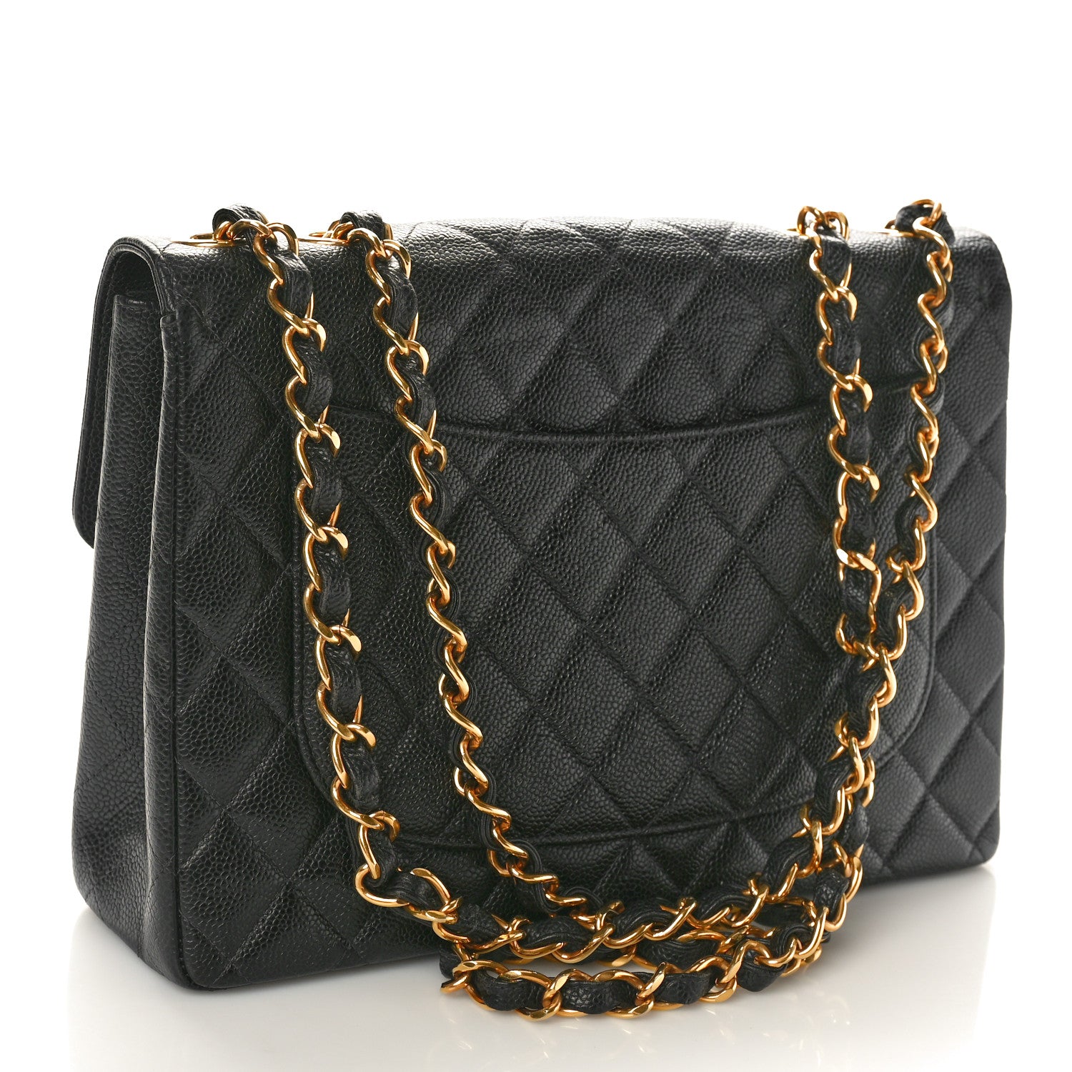 Chanel Caviar Jumbo Single Flap Black 3 of 10