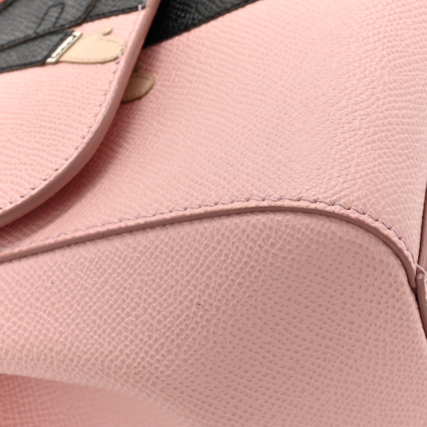 Dolce & Gabbana DOLCE GABBANA Dauphine Medium DG Family Patch Miss Sicily Satchel Rosa Carne 11 of 16