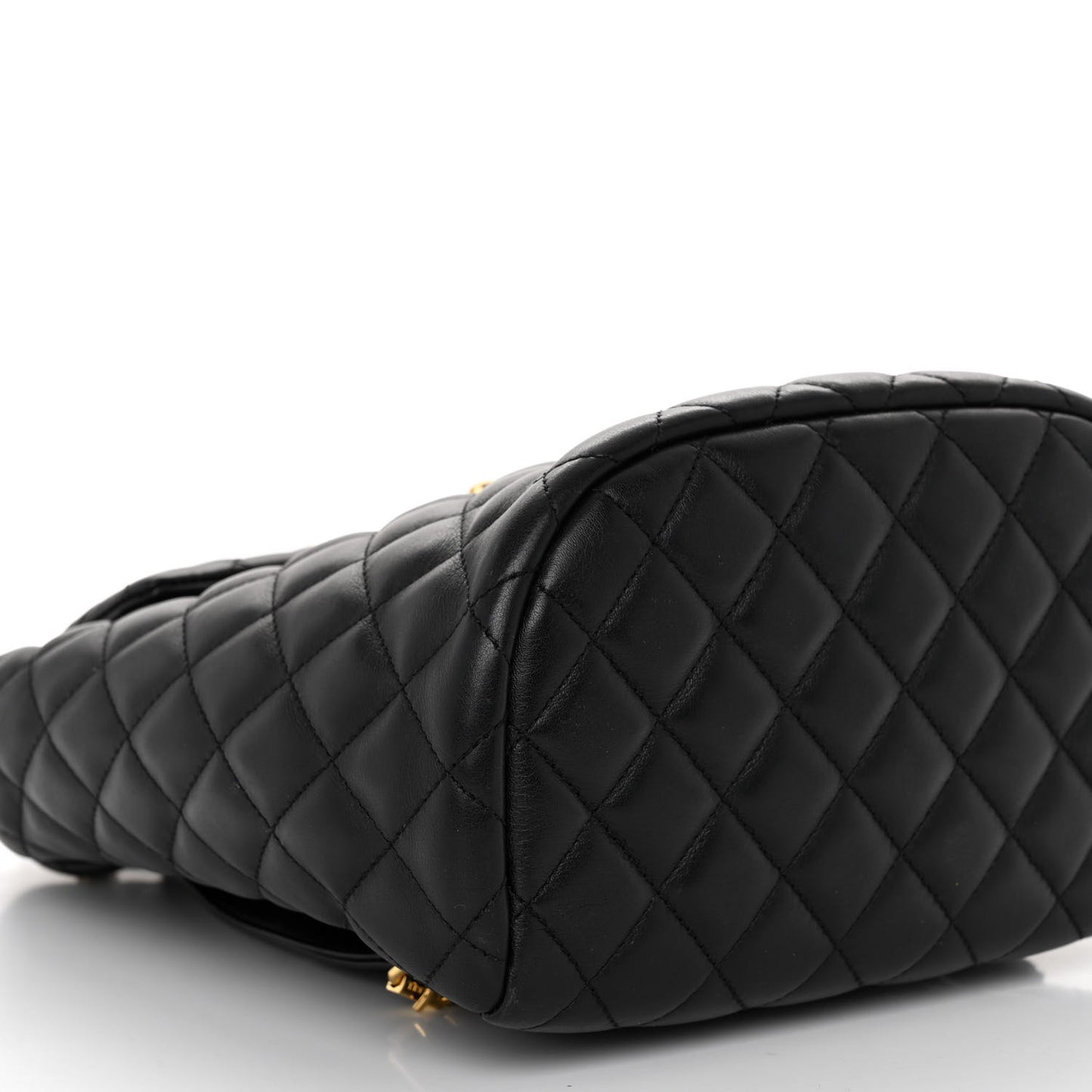 Lambskin Quilted Small Urban Spirit Backpack Black