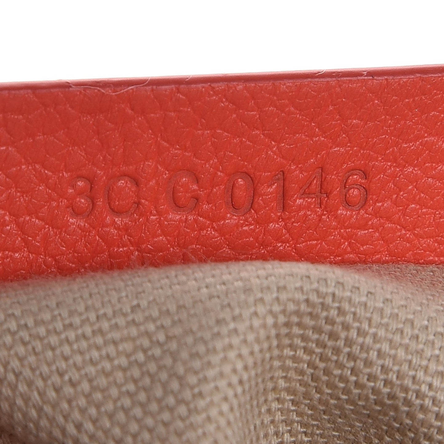 Sugar Goatskin Small Antigona Beauty Wristlet Orange Fluo