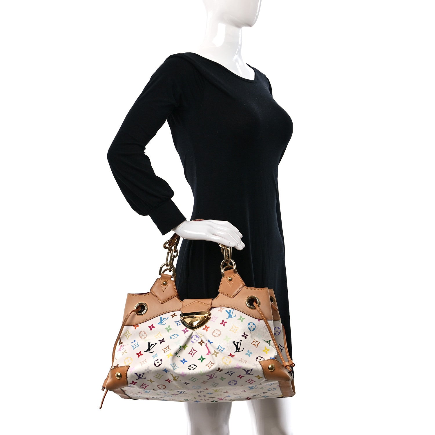 Louis Vuitton Monogram Multicolor Ursula White 3 of 9