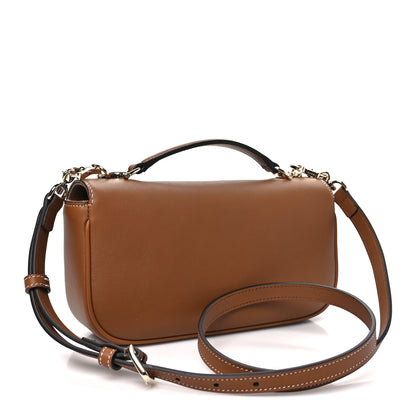 Gucci Calfskin Horsebit 1955 Small Soft Top Handle Shoulder Bag Brown 3 of 9