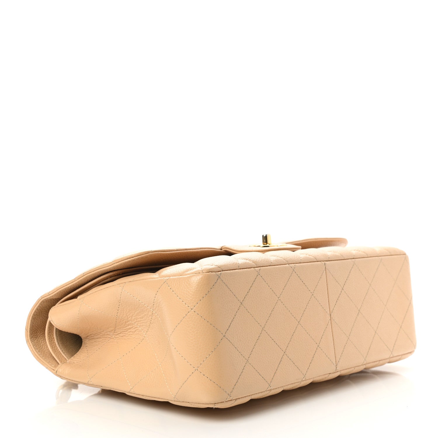 Chanel Caviar Quilted Jumbo Double Flap Beige Clair 4 of 13