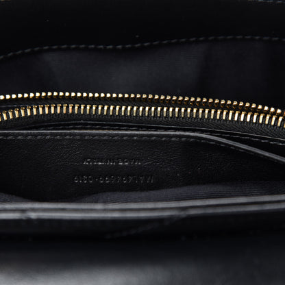 Saint Laurent Calfskin Y Quilted Monogram Small Loulou Chain Satchel Black 11 of 12
