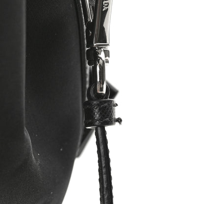 Prada Tessuto Nylon Saffiano Secchiello Bucket Bag Black 10 of 10