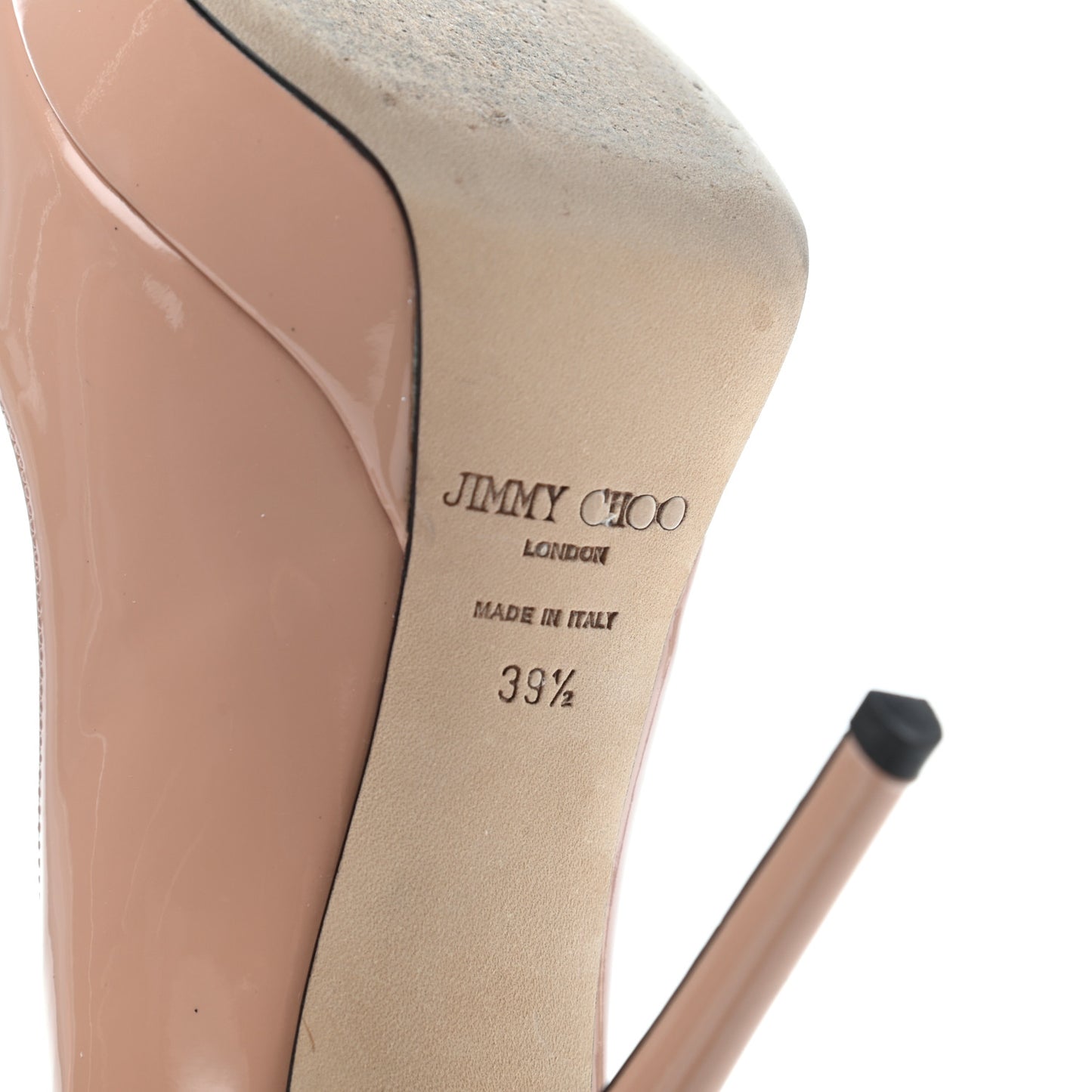 Patent Luna Platform Peep Toe Pumps 39.5 Blush