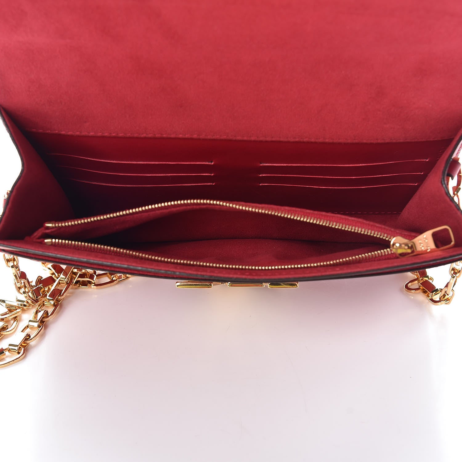 Louis Vuitton Calfskin Chain Louise GM Framboise 6 of 13