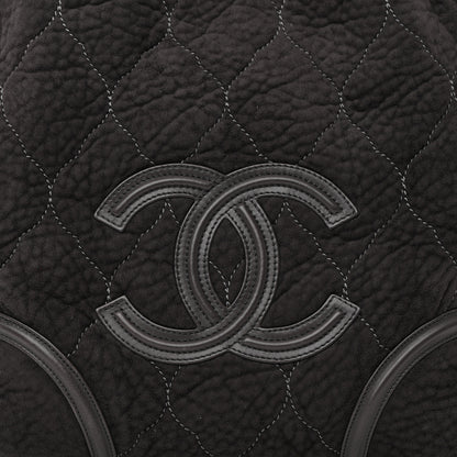 Chanel Microsuede Quilted Rodeo Drive Hobo Black 8 of 20