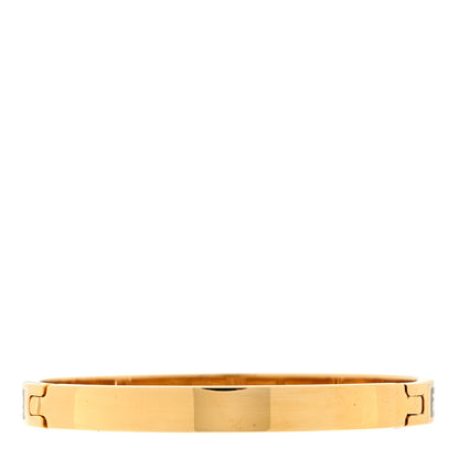 Fendi Brass Enamel FF Bracelet M Gold Black 4 of 5
