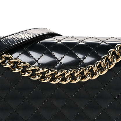 Chanel Iridescent Glazed Calfskin Quilted New Medium Boy Flap Black 8 of 11