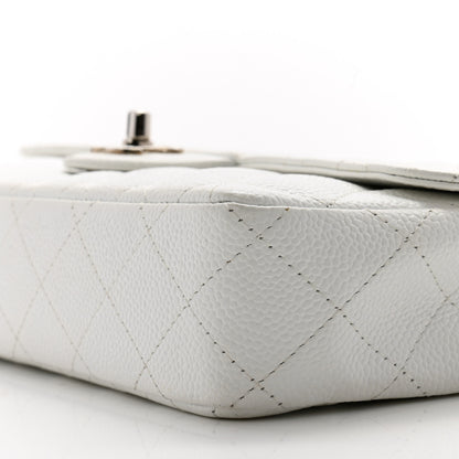 Chanel Caviar Quilted East West Flap Bijoux Chain White 10 of 13
