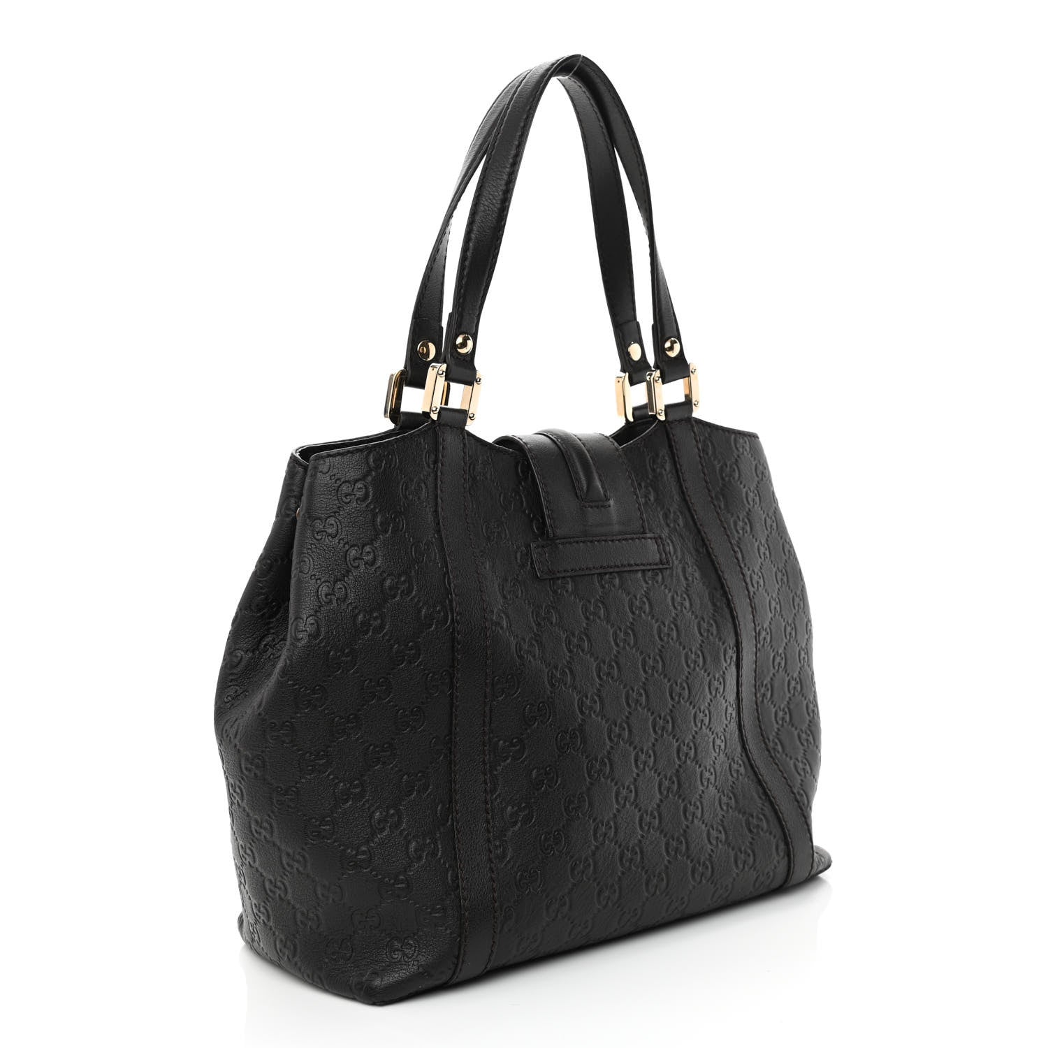 Gucci Guccissima New Ladies Web Tote Dark Brown 3 of 10