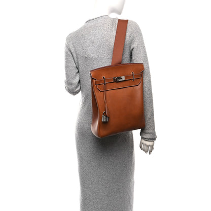 Hermes Natural Barenia Faubourg Hac A Dos GM Backpack Fauve 3 of 19