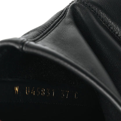 Chanel Stretch Lambskin Cap Toe CC Short Boots 37 Black 9 of 10