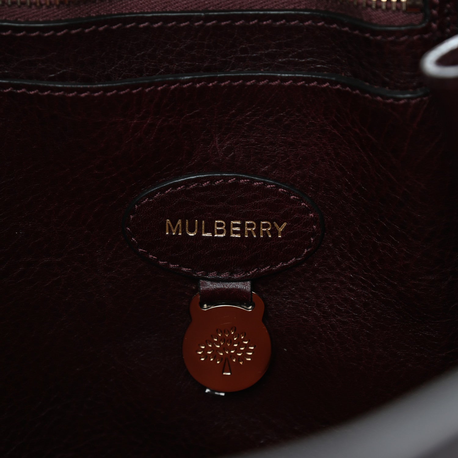 Mulberry Natural Leather Bayswater Oxblood 6 of 10
