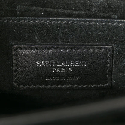 Saint Laurent Calfskin Medium Monogram Sunset Black 6 of 13