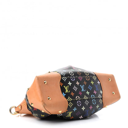 Louis Vuitton Monogram Multicolor Judy MM Black 4 of 9