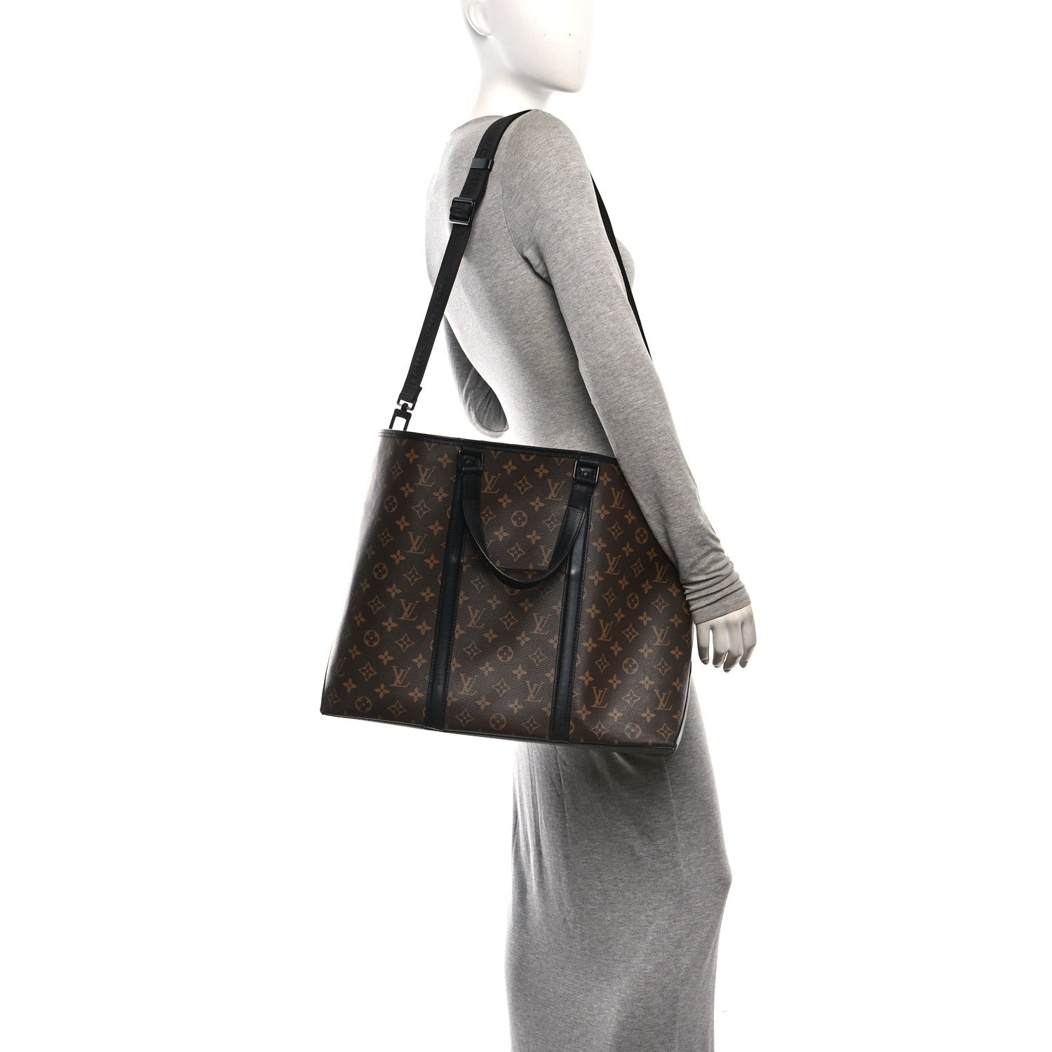 Louis Vuitton Monogram Macassar Weekend Tote GM 2 of 10
