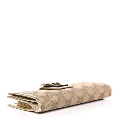 Gucci Monogram Abbey Continental Wallet Gold 4 of 9