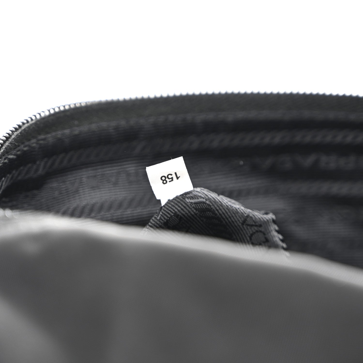 Prada Nylon Vela Saffiano Single Buckle Messenger Shoulder Bag Black 7 of 12