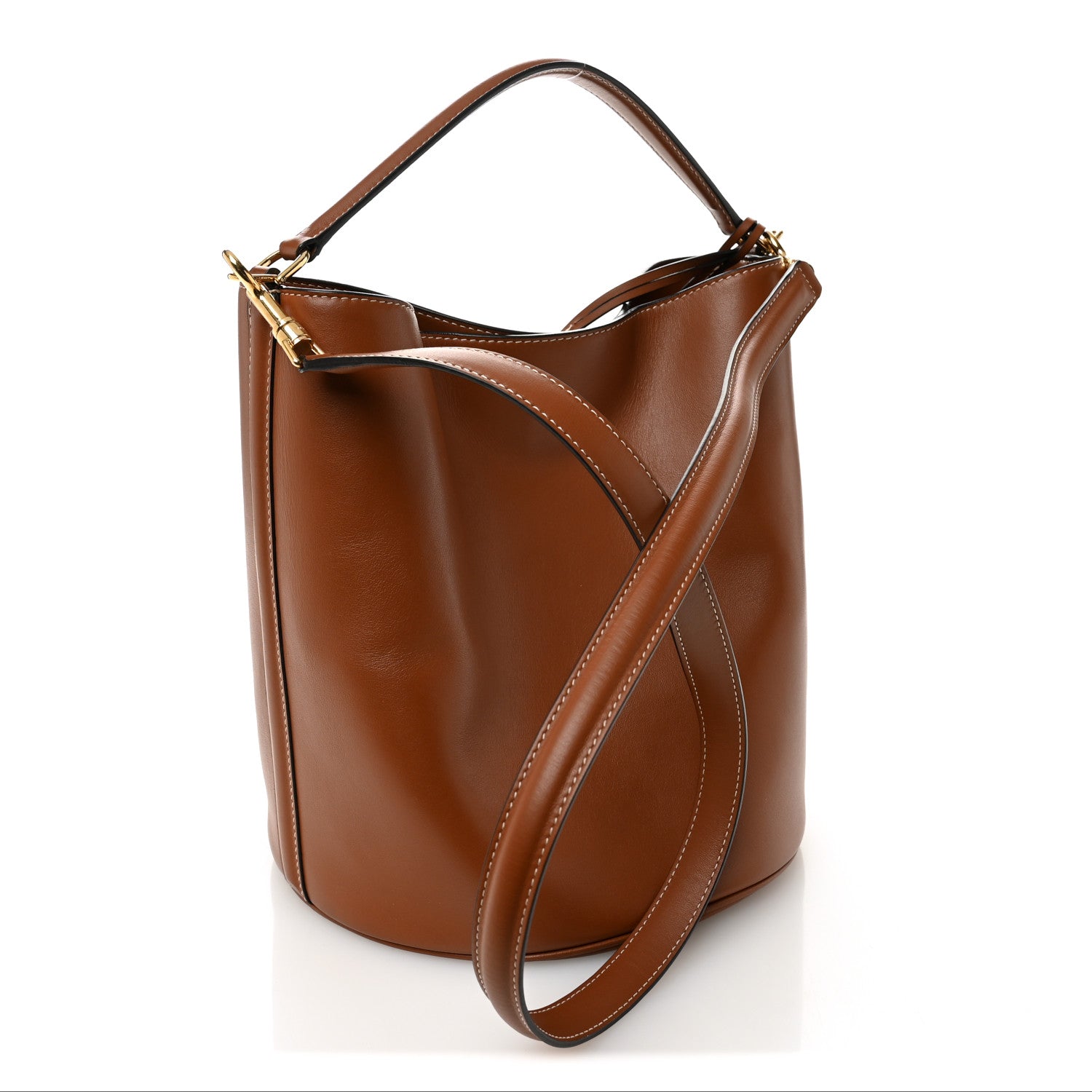Celine Smooth Calfskin Bucket 16 Bag Tan 4 of 11
