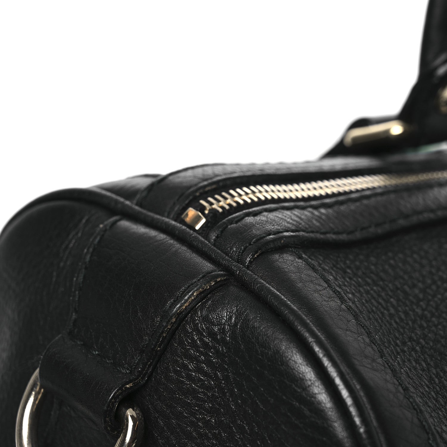 Gucci Calfskin Vintage Web Medium Boston Black 11 of 16