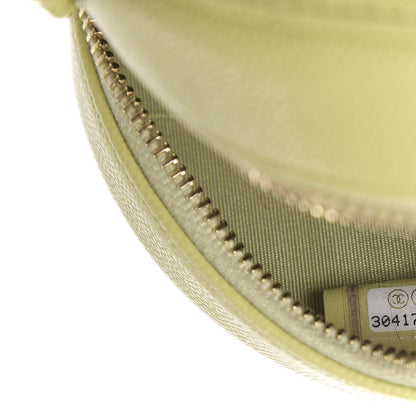 Chanel Caviar Quilted French New Wave Round Clutch With Chain Light Green 7 of 11