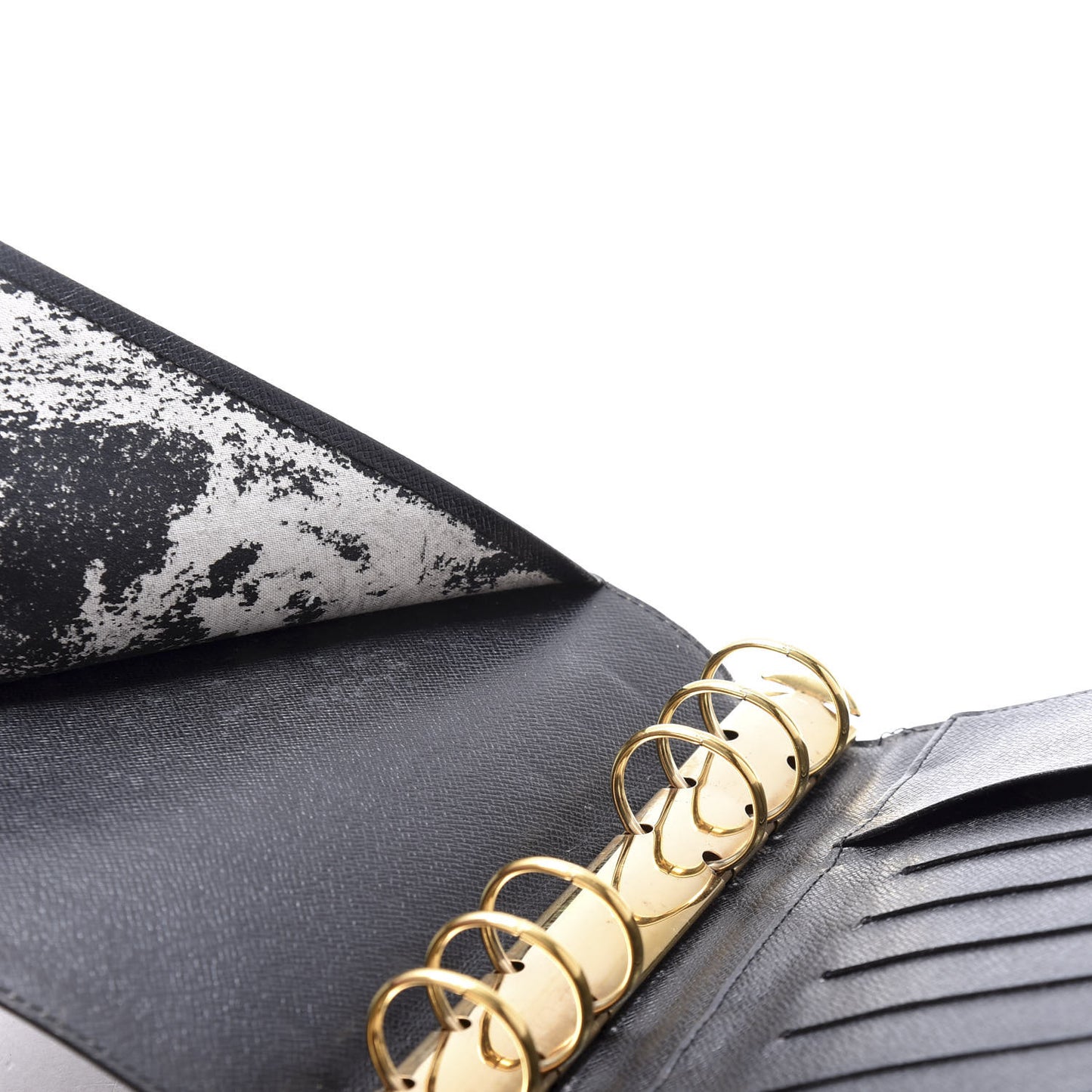 Epi Medium Ring Agenda Cover Black