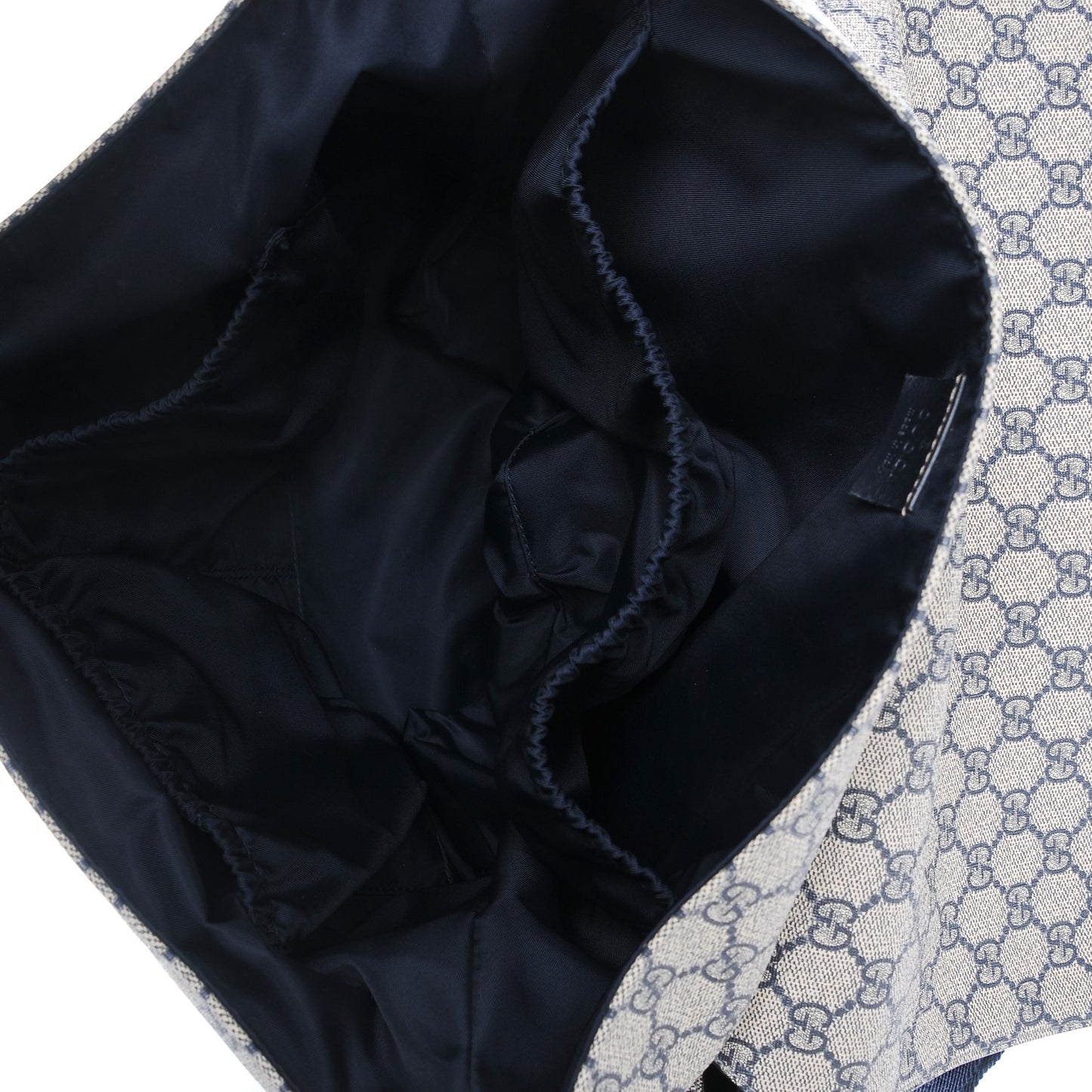 GG Plus Monogram Messenger Diaper Bag Navy