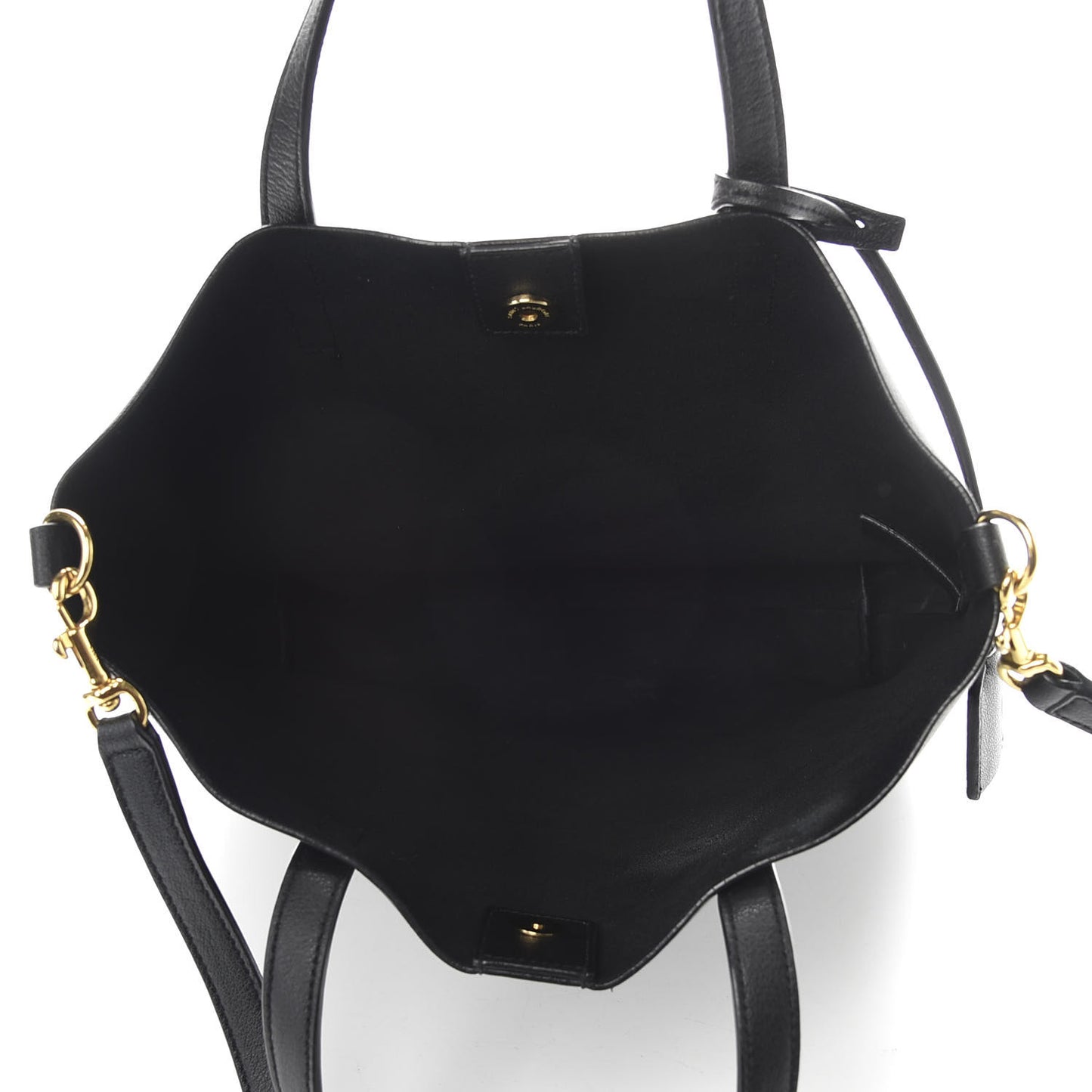 Calfskin Toy Shopping Tote Black