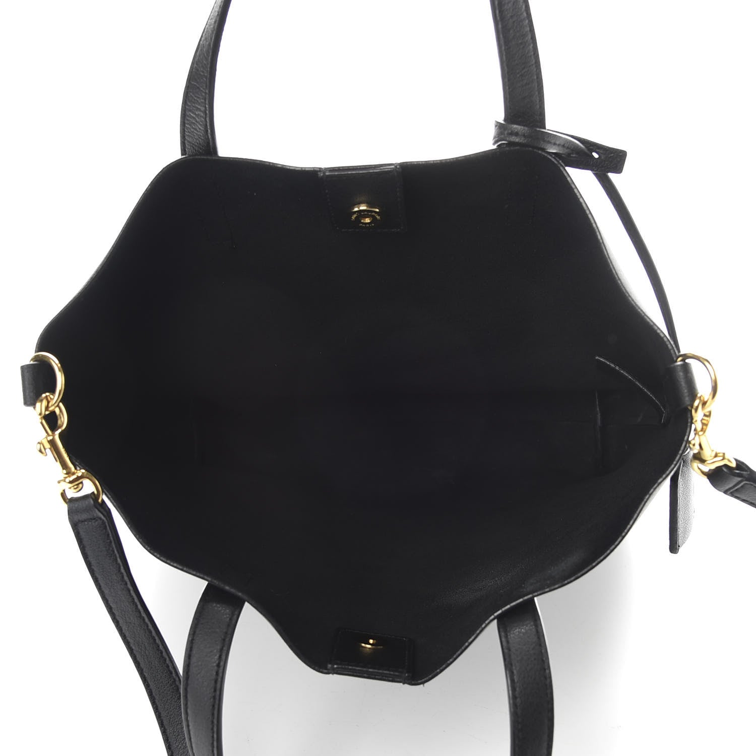 Saint Laurent Calfskin Toy Shopping Tote Black 5 of 12