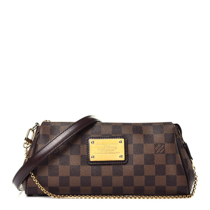 Louis Vuitton Damier Ebene Eva Clutch 1 of 8