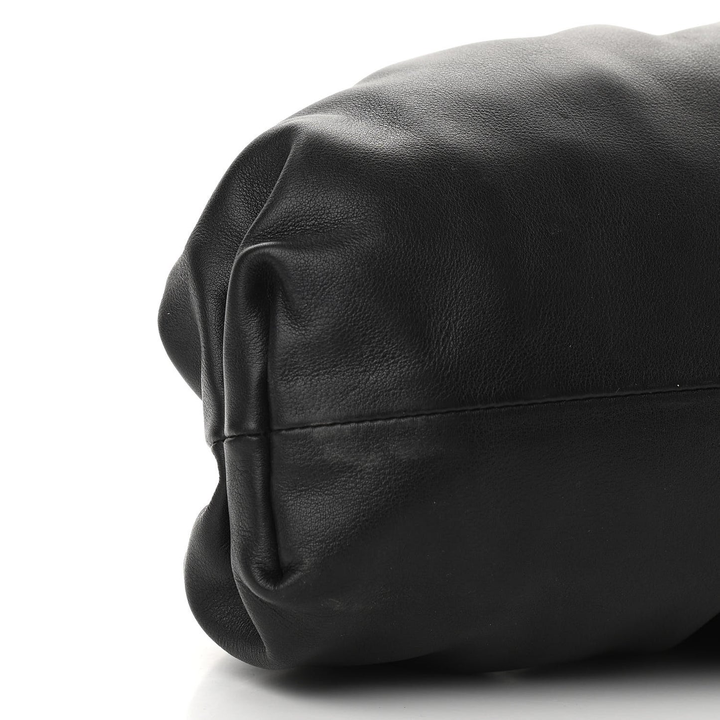 Smooth Butter Calf The Pouch Oversized Clutch Black