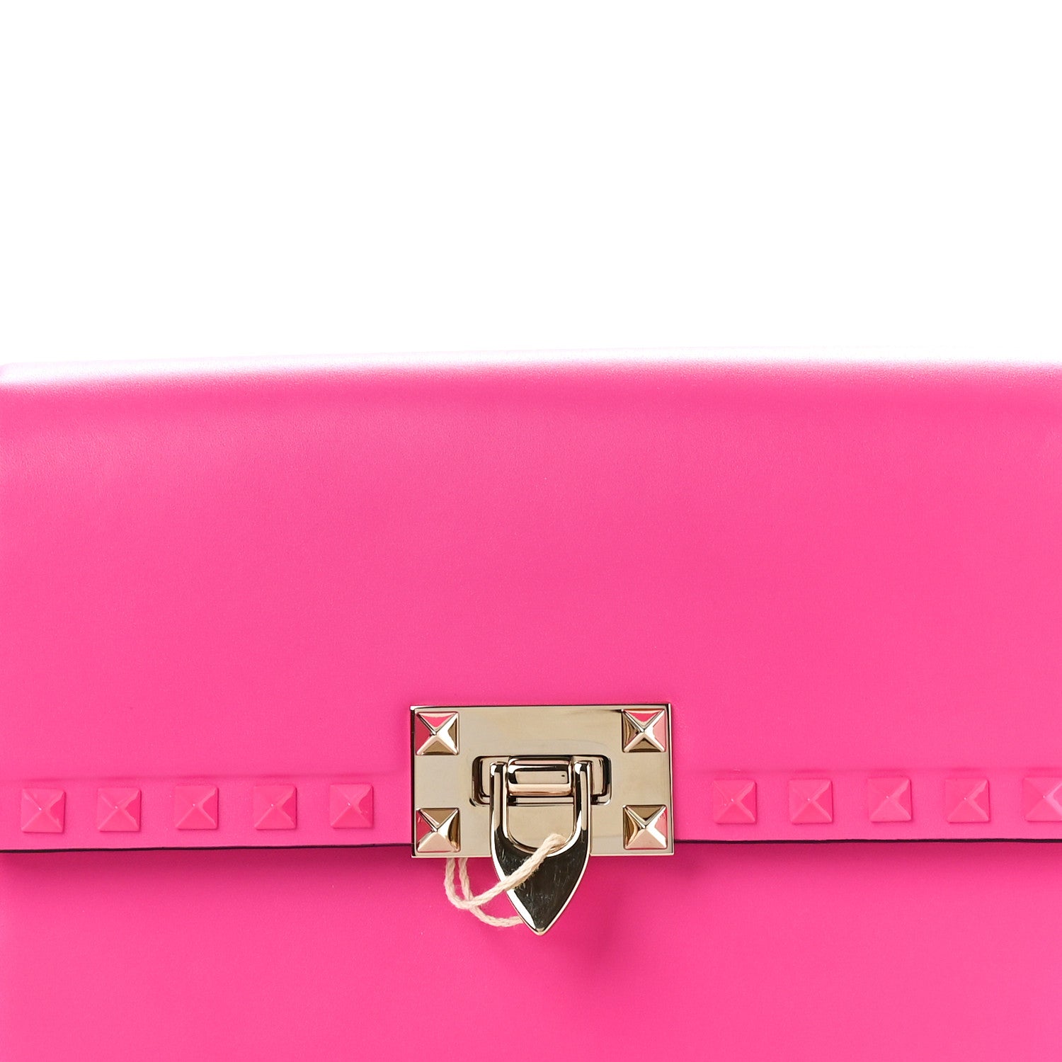 Valentino Garavani Smooth Calfskin Enamel Tonal Rockstud23 Shoulder Bag Pink PP 7 of 9