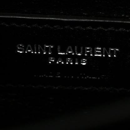 Saint Laurent Coated Bark Calfskin Medium Monogram Sunset Black 6 of 12