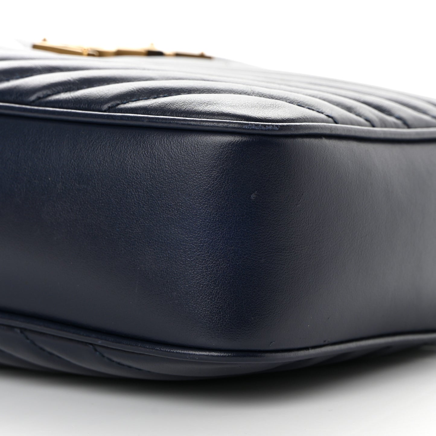 Calfskin Matelasse Monogram Lou Camera Bag Deep Marine
