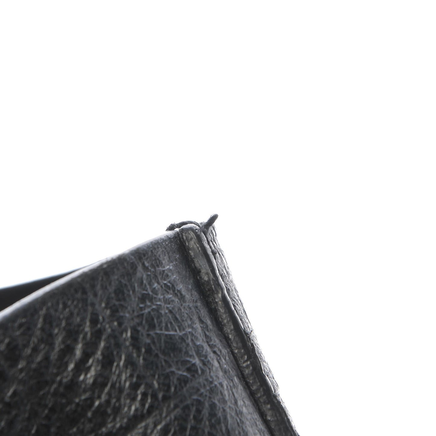 Calfskin Crocodile Embossed Large Shopper Tote Black