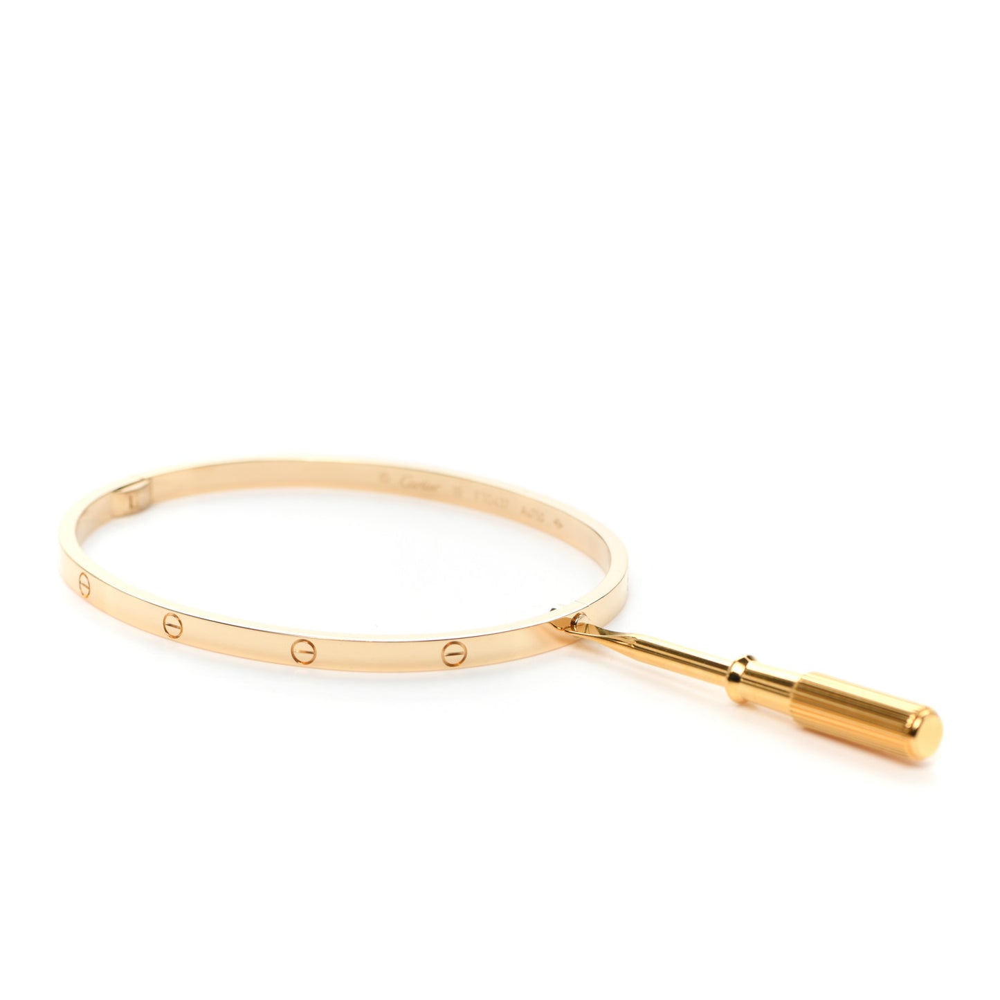 18K Yellow Gold Small LOVE Bracelet 19