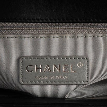 Chanel Calfskin Quilted Double Stitch New Medium Boy Flap Black 5 of 6
