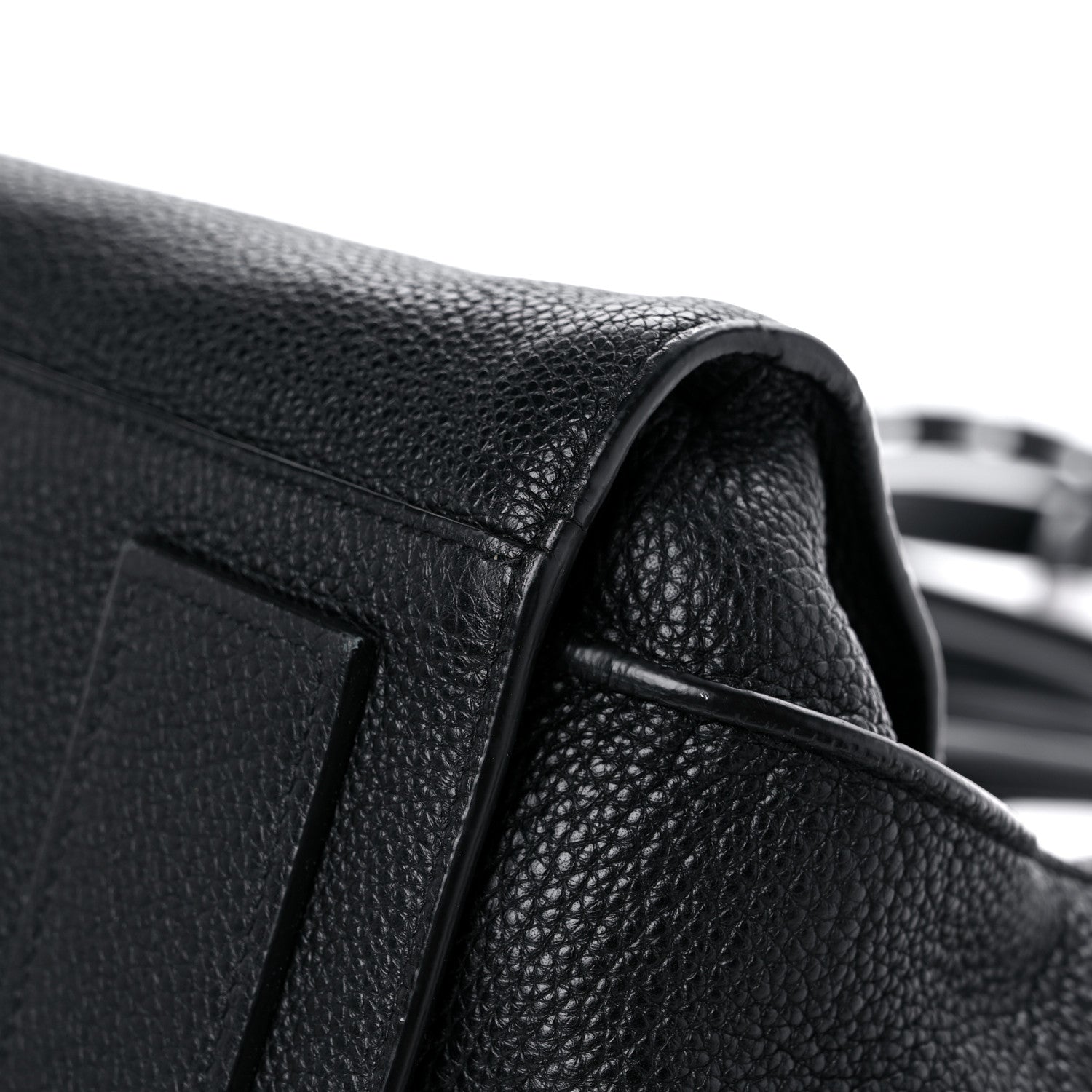 Saint Laurent Grained Calfskin Medium Souple Sac De Jour Black 9 of 19