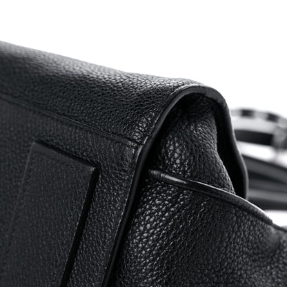 Saint Laurent Grained Calfskin Medium Souple Sac De Jour Black 9 of 19