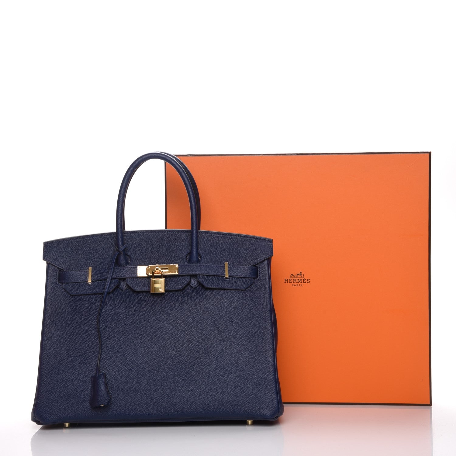 Hermes Epsom Birkin 35 Bleu Saphir 26 of 26