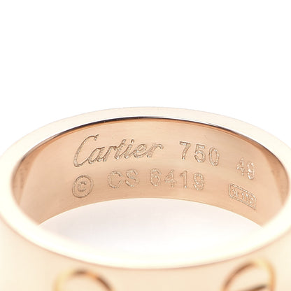 Cartier 18K Pink Gold 5.5mm LOVE Ring 49 4.75 4 of 4