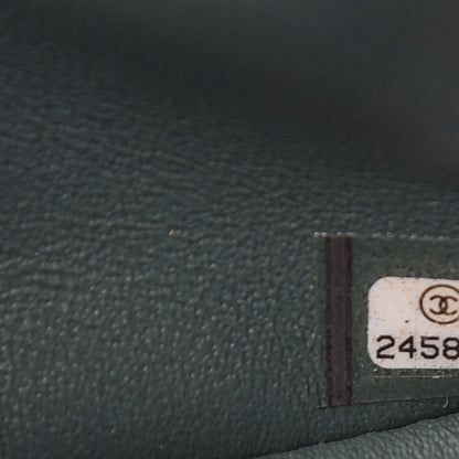 Chanel Caviar Quilted Mini Rectangular Flap Dark Green 7 of 10