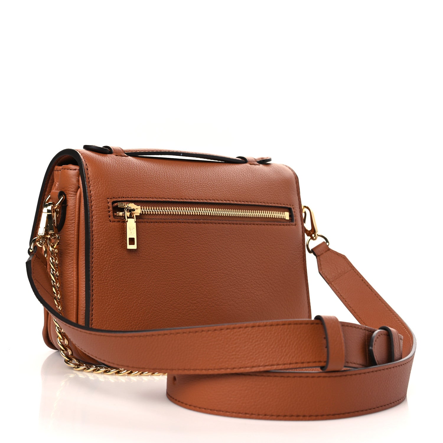 Louis Vuitton Grained Calfskin Lockme Oxford Cognac 3 of 8