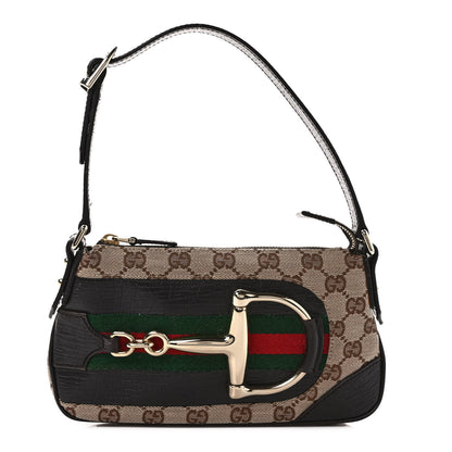 Gucci Monogram Hasler Pochette Brown 1 of 11