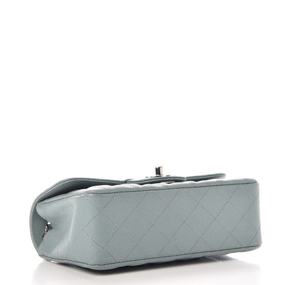 Chanel Caviar Quilted Mini Rectangular Flap Green 4 of 9