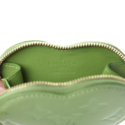 Louis Vuitton Vernis Heart Coin Purse Vert Tonic 5 of 7