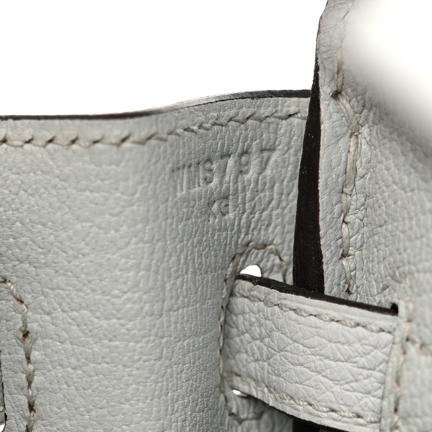 Togo Birkin 25 Gris Platine
